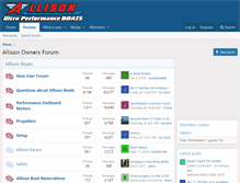 Tablet Screenshot of forum.allisonowners.com